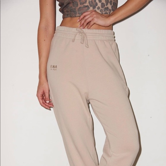 LNA Logo Sweatpant - White Pepper - M - Picture 3 of 5